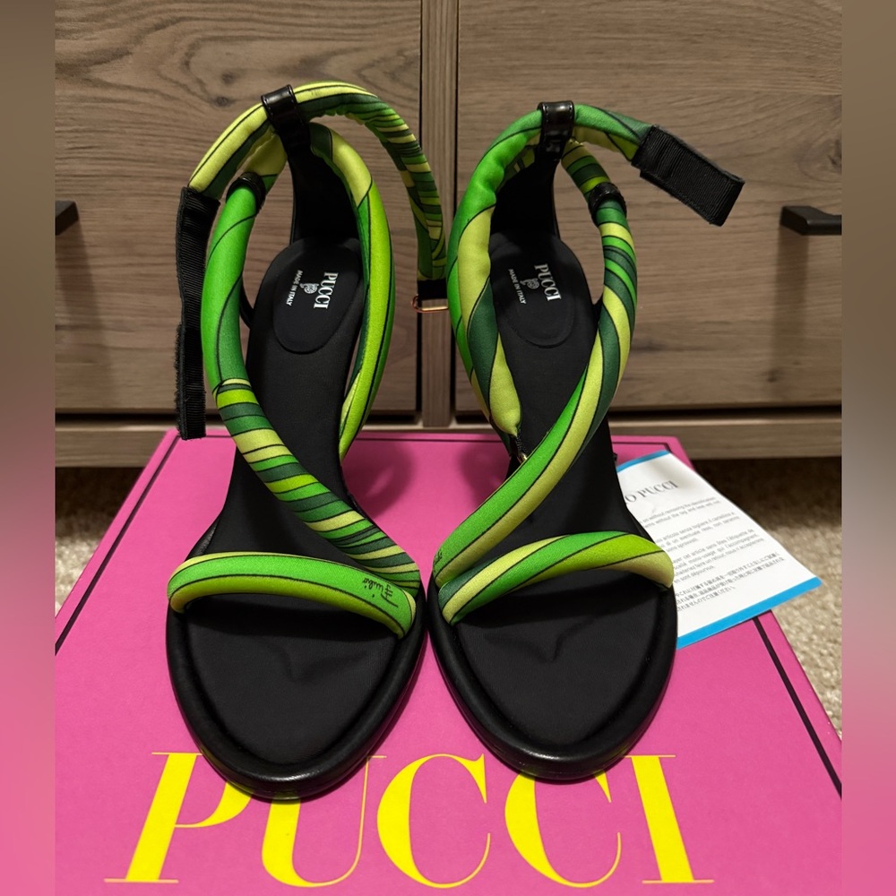 Emilio Pucci heels Green